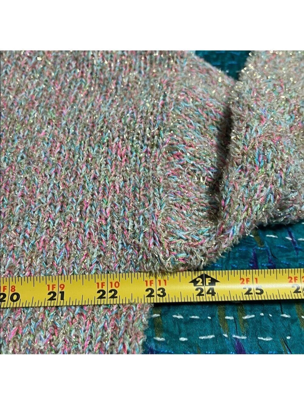 Lilly Pulitzer Gliana Sweater. Pastels with gold thread. NWT. XL - Picture 6 of 9